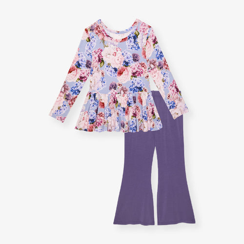 Annie Peplum Bell Bottom Set