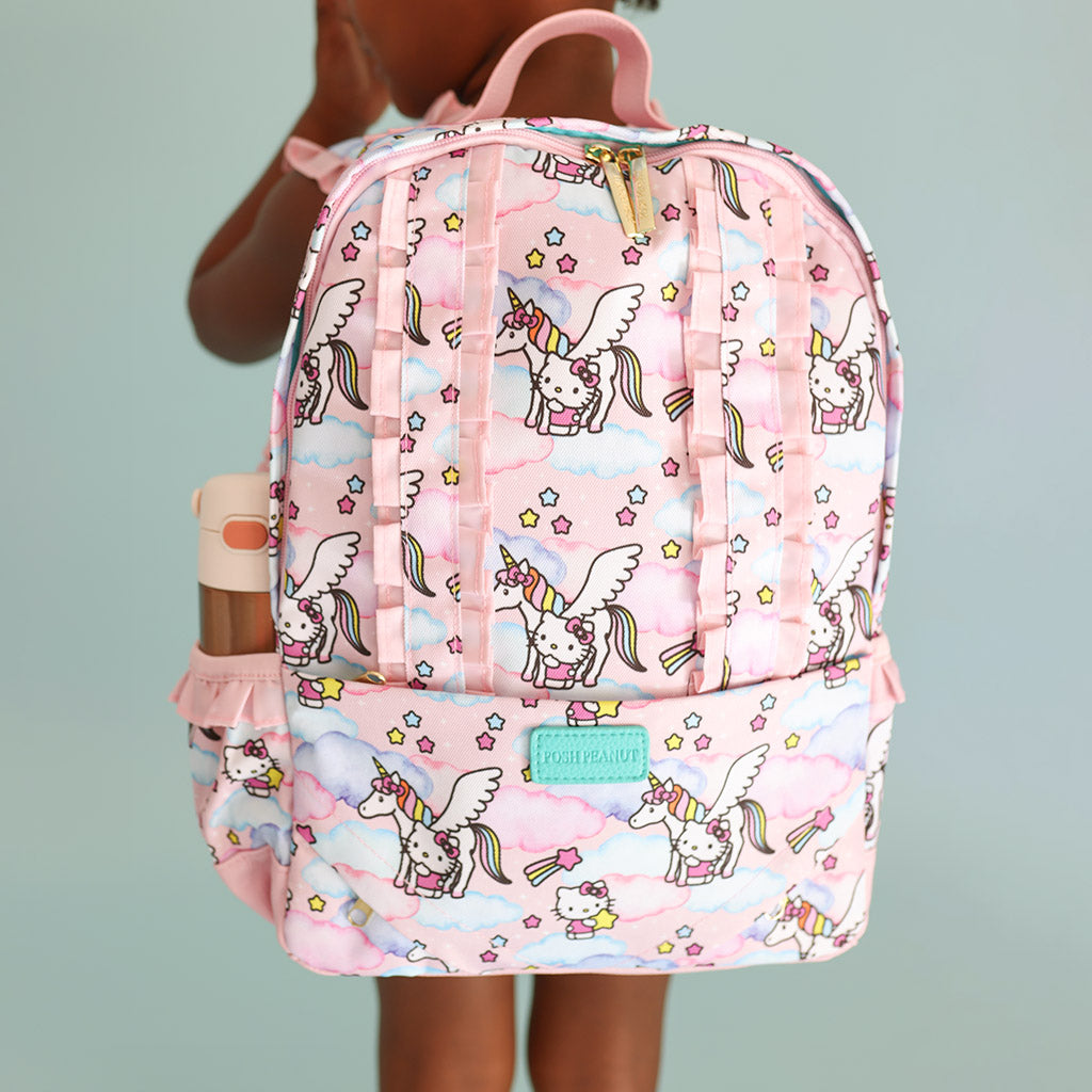 Hello Unicorn Ruffled Backpack