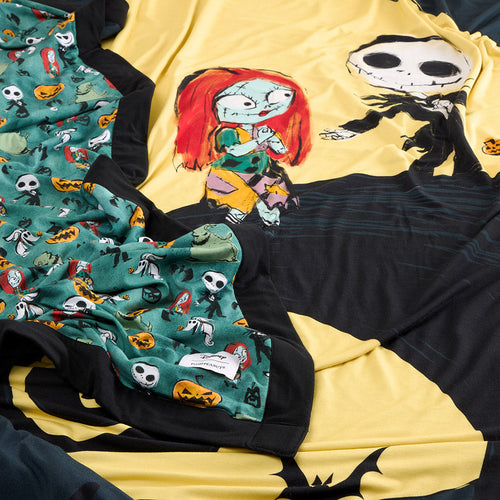 Disney The Nightmare Before Christmas Inky Winter & Pumpkin King Luxe Patoo® Blanket