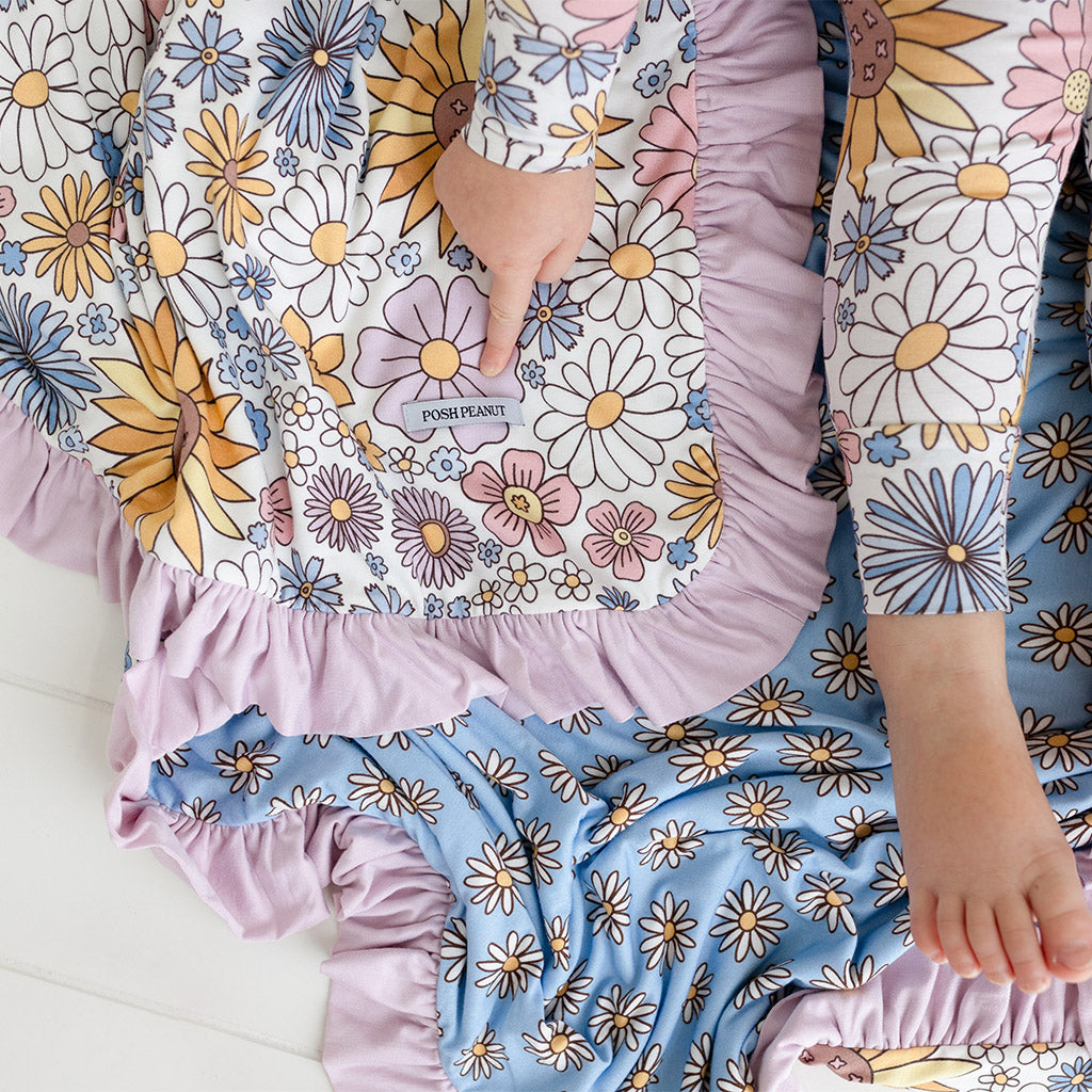Presley Jane & Stacey Ruffled Luxe Patoo® Blanket