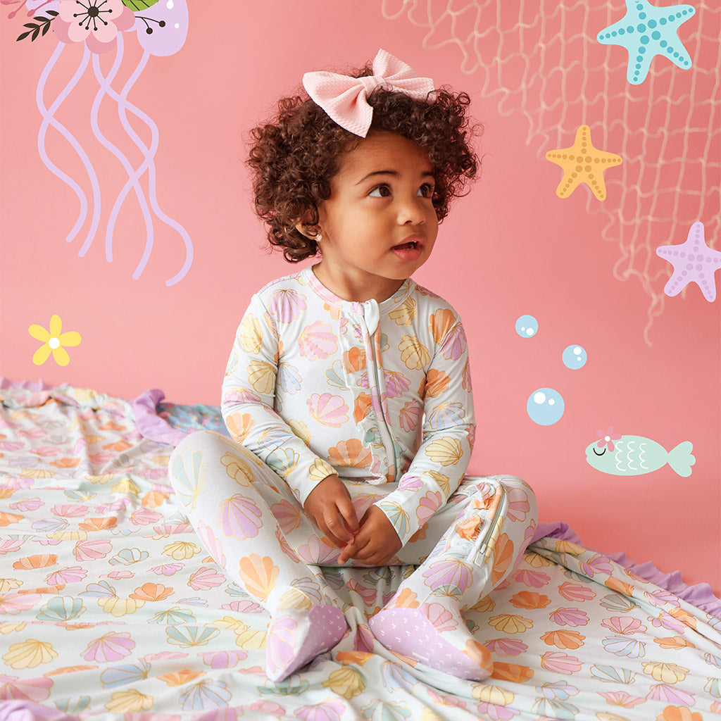 Shelly Footie Ruffled Zippered One Piece