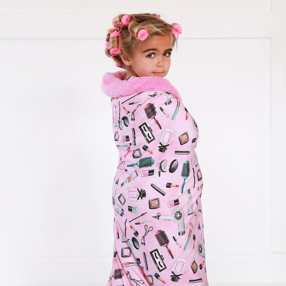 Posh Beauty Salon Luxe Plush Patoo® Blanket