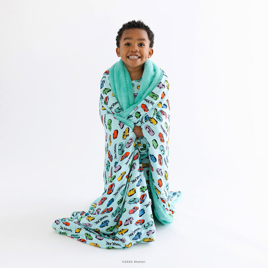 Retro Hot Wheels™ Luxe Plush Patoo® Blanket
