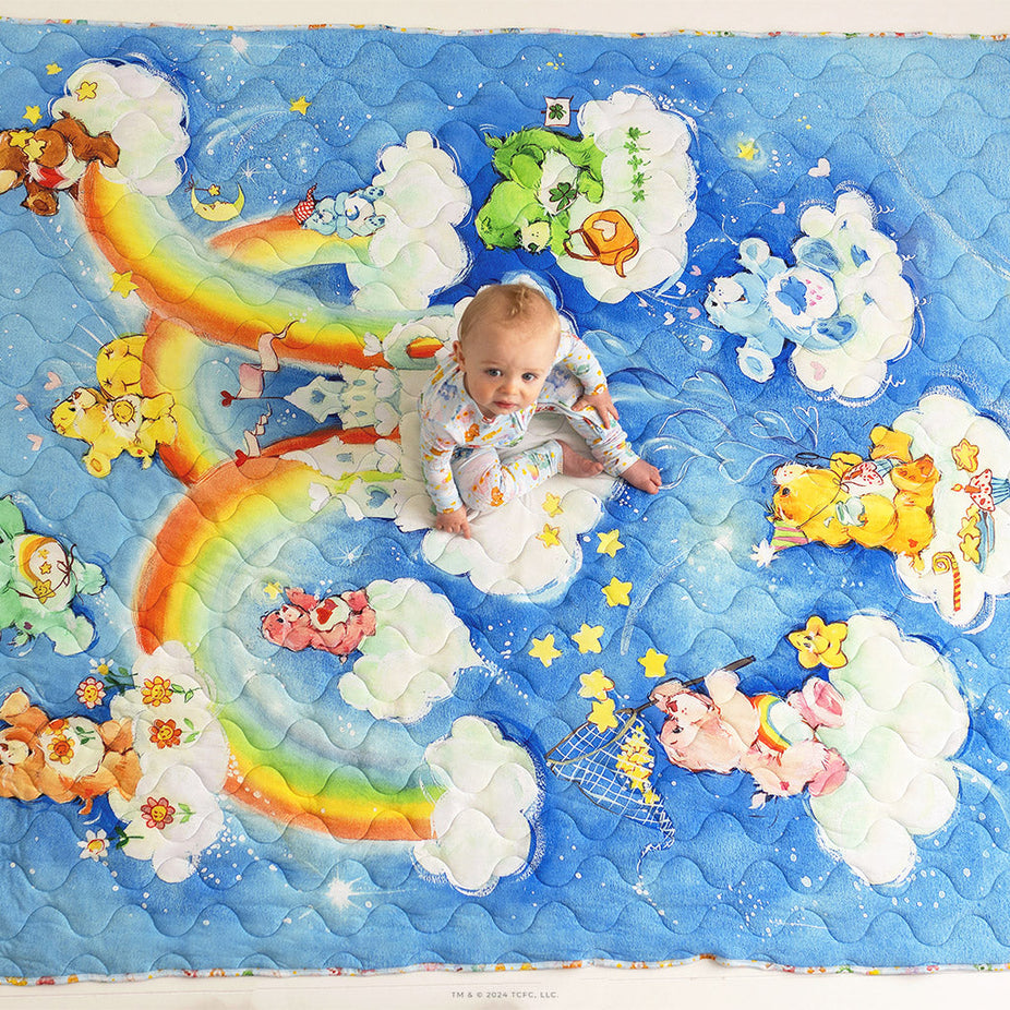 Care Bears™ & Care Bears™ Rainbow Clouds Reversible Quilted Patoo® Blanket