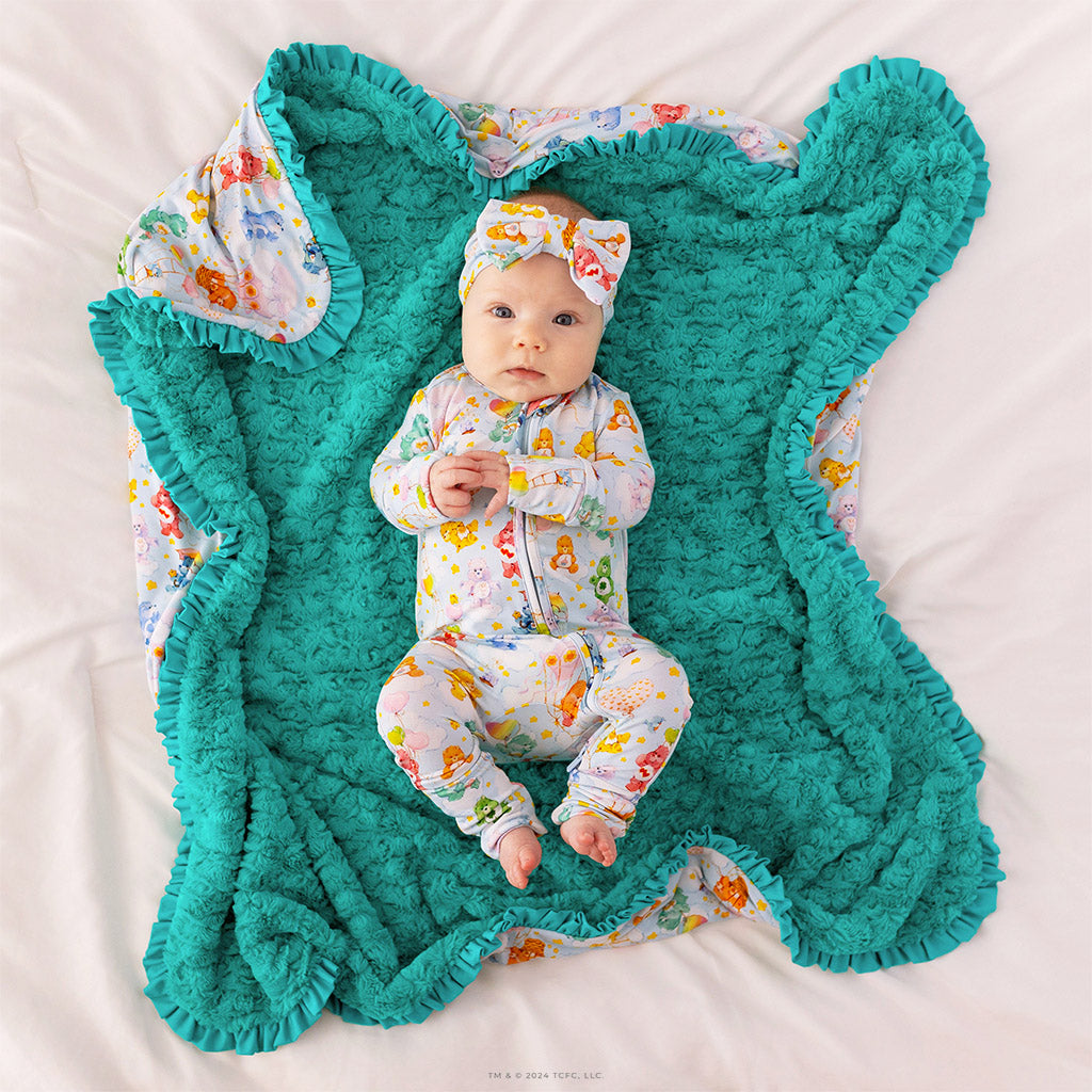 Care Bears™ Minky Ruffled Luxette Patoo® Blanket