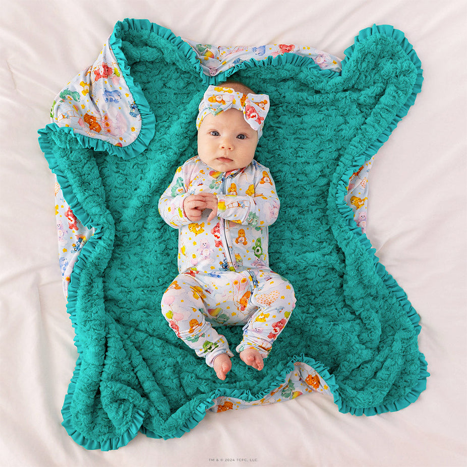 Care Bears™ Minky Ruffled Luxette Patoo® Blanket