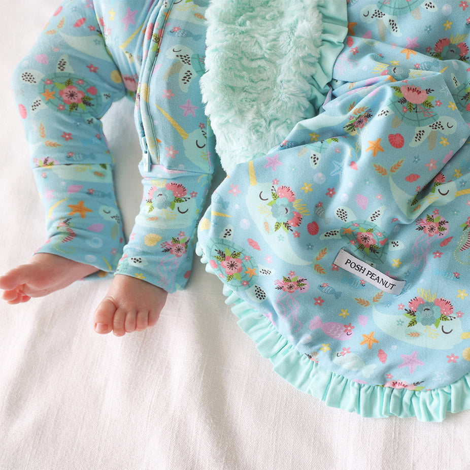 Cady Minky Ruffled Luxette Patoo® Blanket