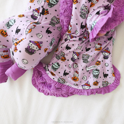 Hello Kitty® Monsters Minky Ruffled Luxette Patoo® Blanket