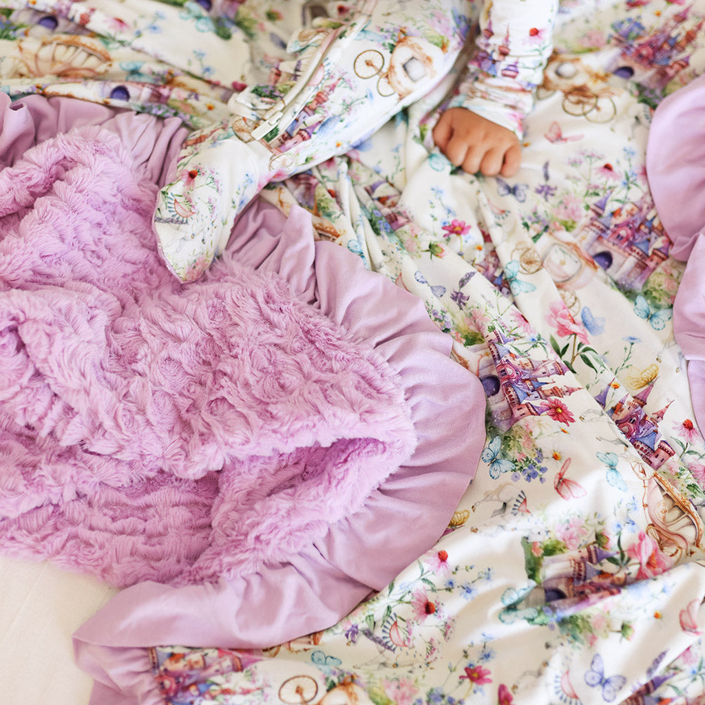 Katrina Minky Ruffled Luxe Patoo® Blanket
