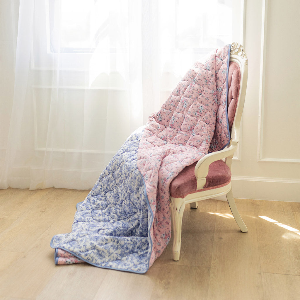 Briar & Butterfly Parade Reversible Quilted Patoo® Blanket