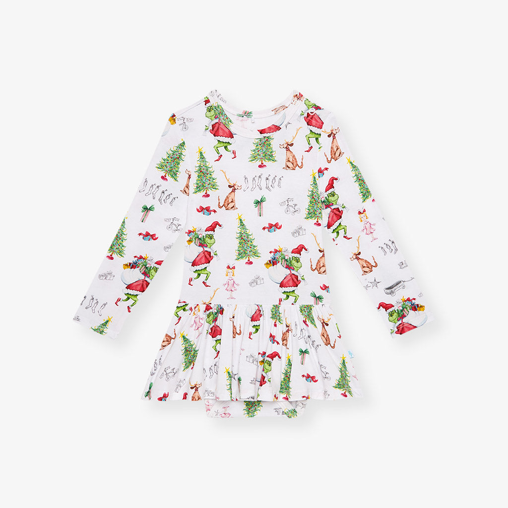 Dr. Seuss Who-ville Twirl Skirt Bodysuit Dress