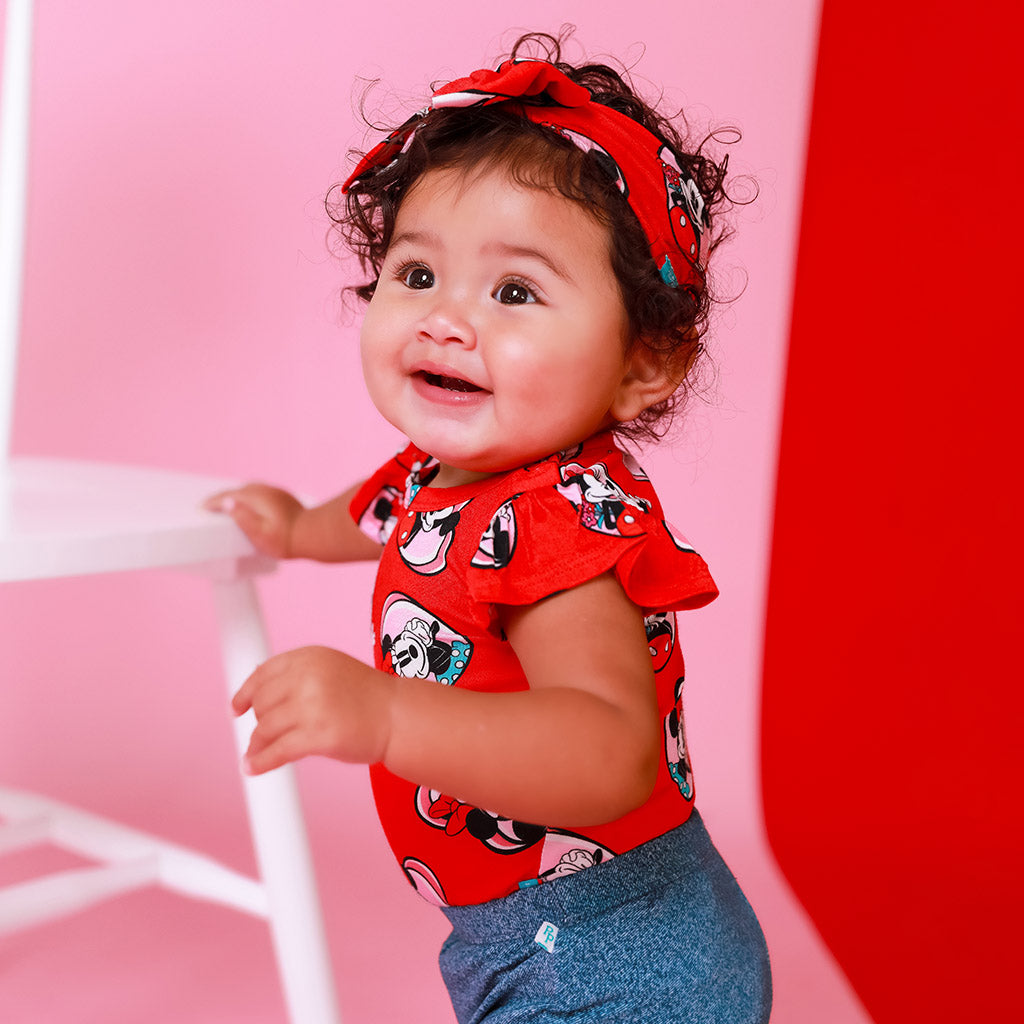 Be My Valentine Ruffled Bodysuit