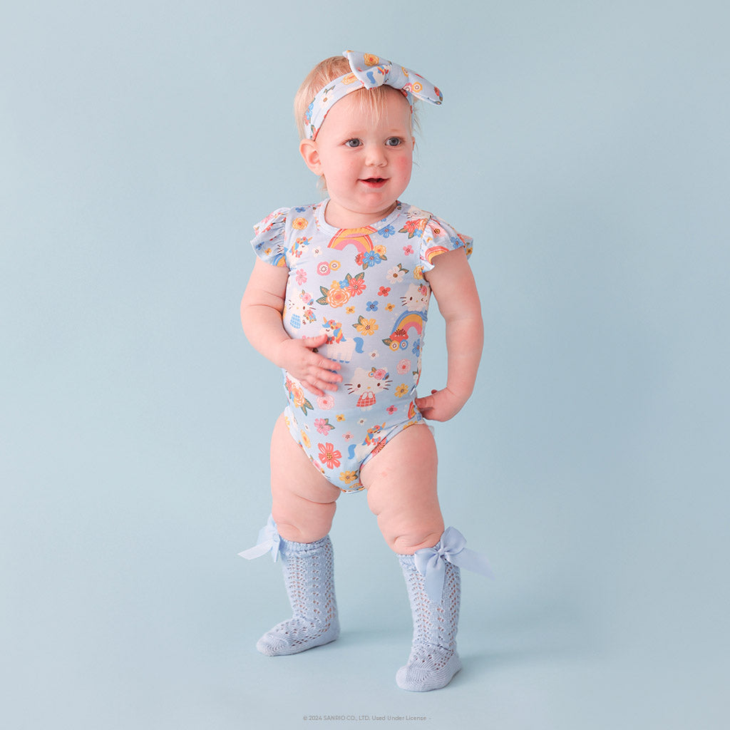 Springtime Blue Hello Kitty® Ruffled Bodysuit