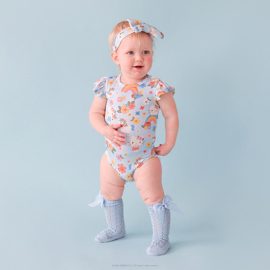 Springtime Blue Hello Kitty® Ruffled Bodysuit