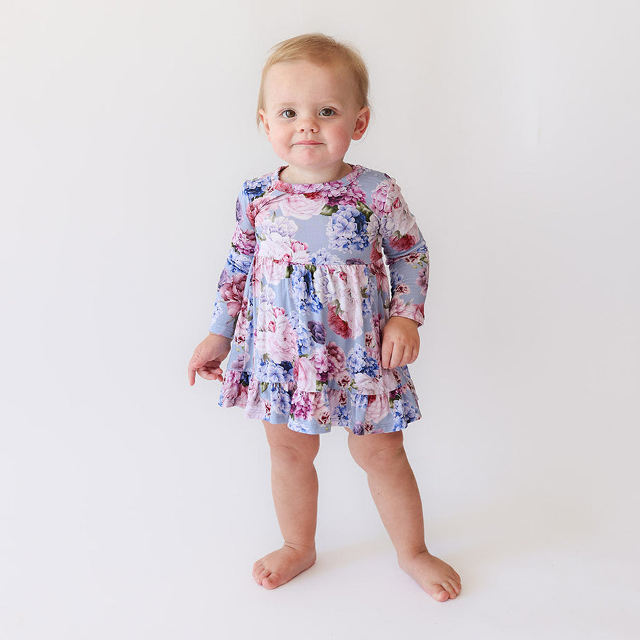 Annie Ruffled Bodysuit Dress