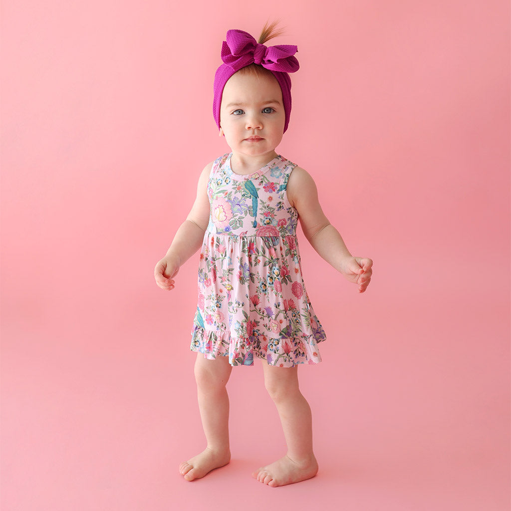 Christine Racerback Ruffled Bodysuit Dress