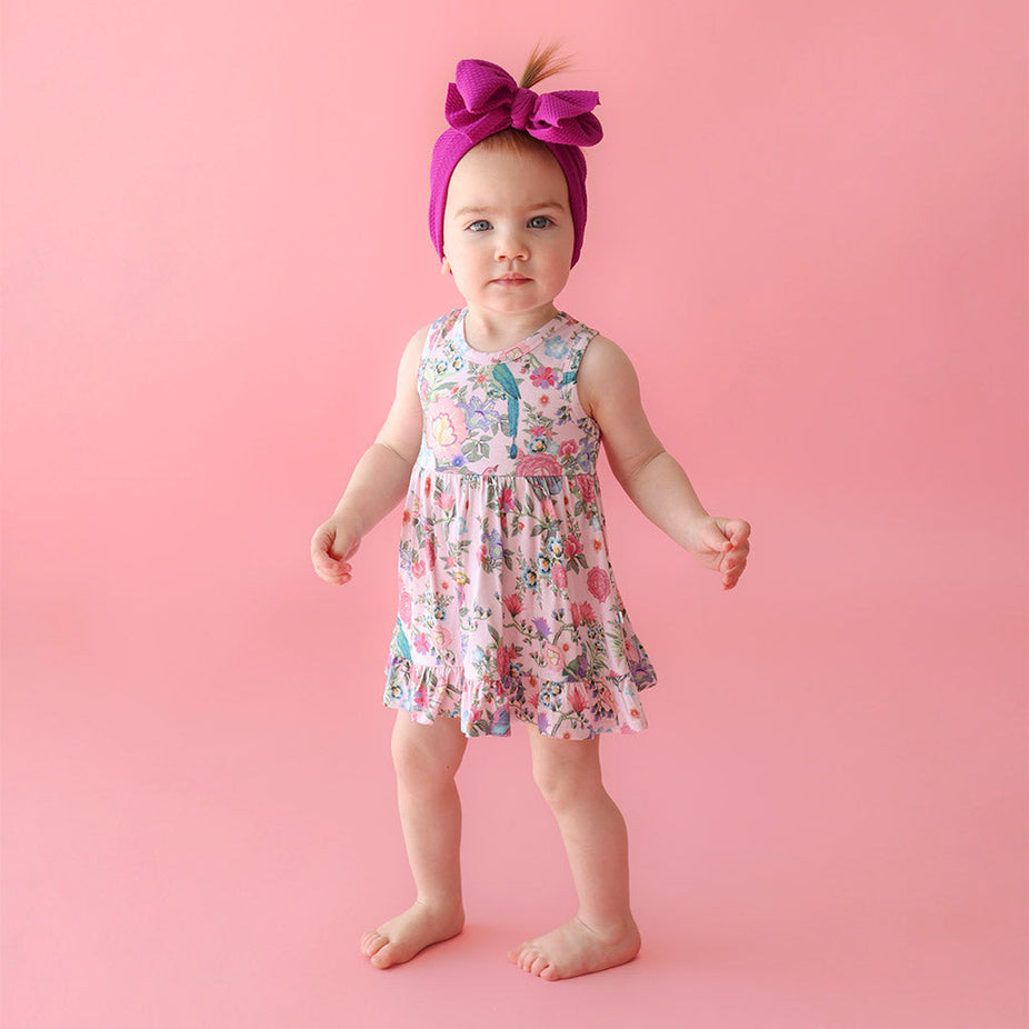 Christine Racerback Ruffled Bodysuit Dress