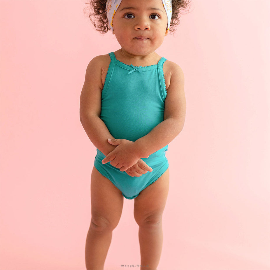 Signature Teal Picot Bodysuit