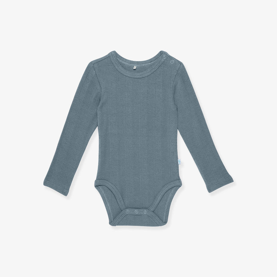 Slate Pointelle Bodysuit