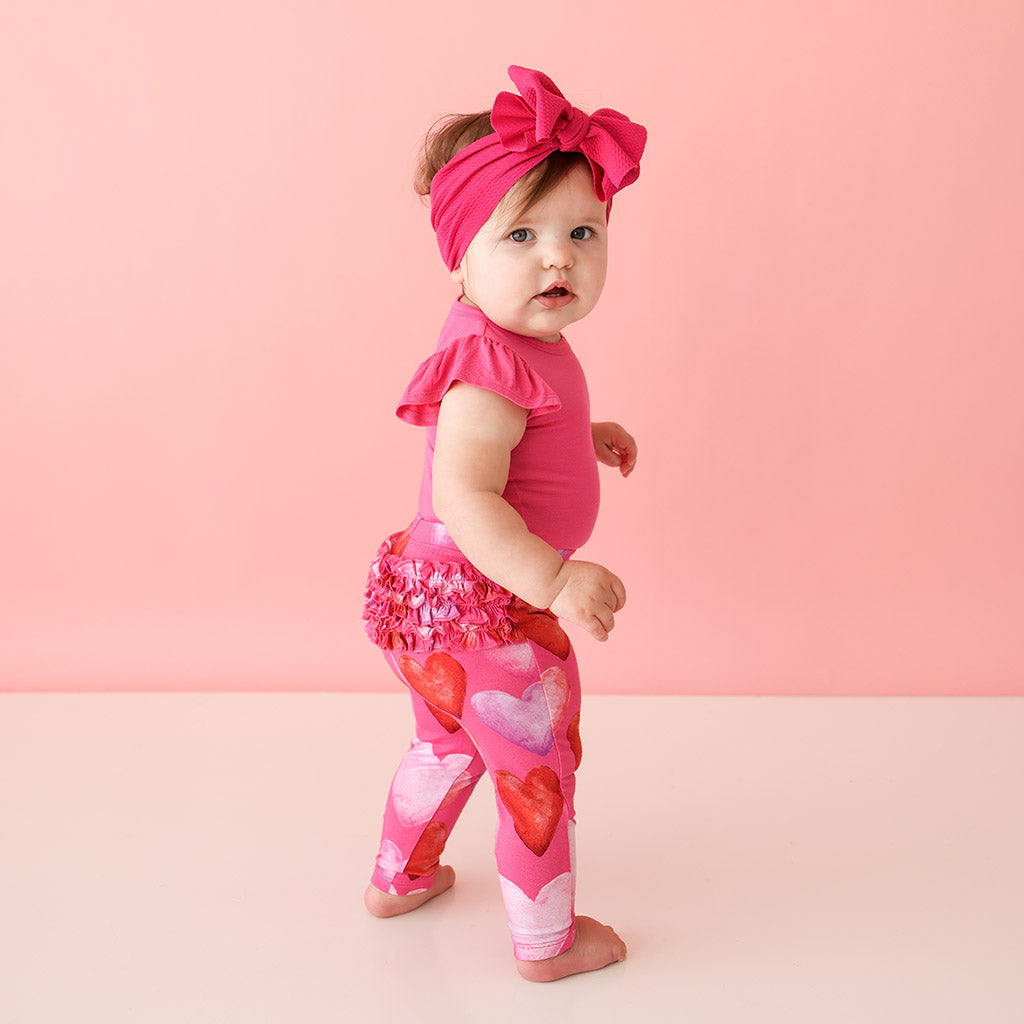 Posh Valentine Ruffled Bum Leggings