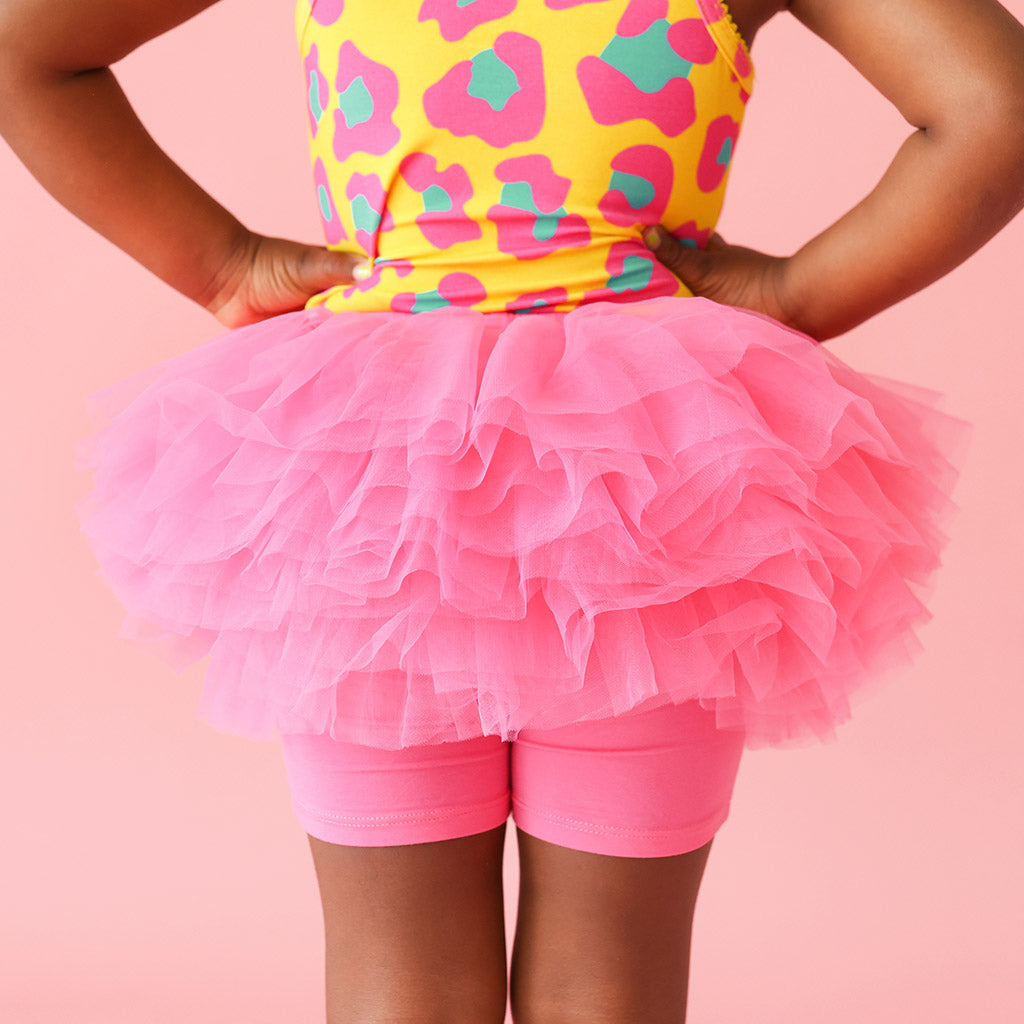 Posh Hot Pink Tulle Skort