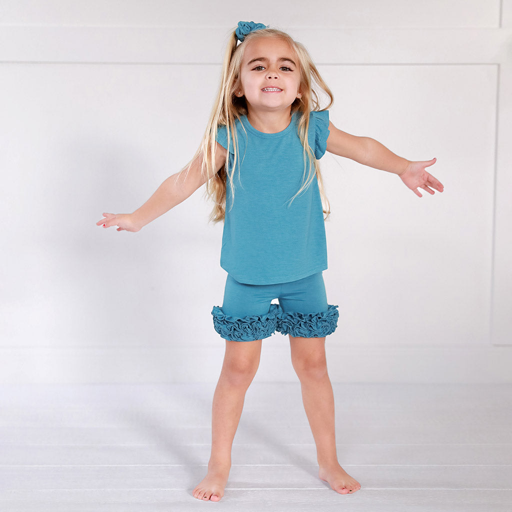 Celestial Blue Cha-Cha Shorts