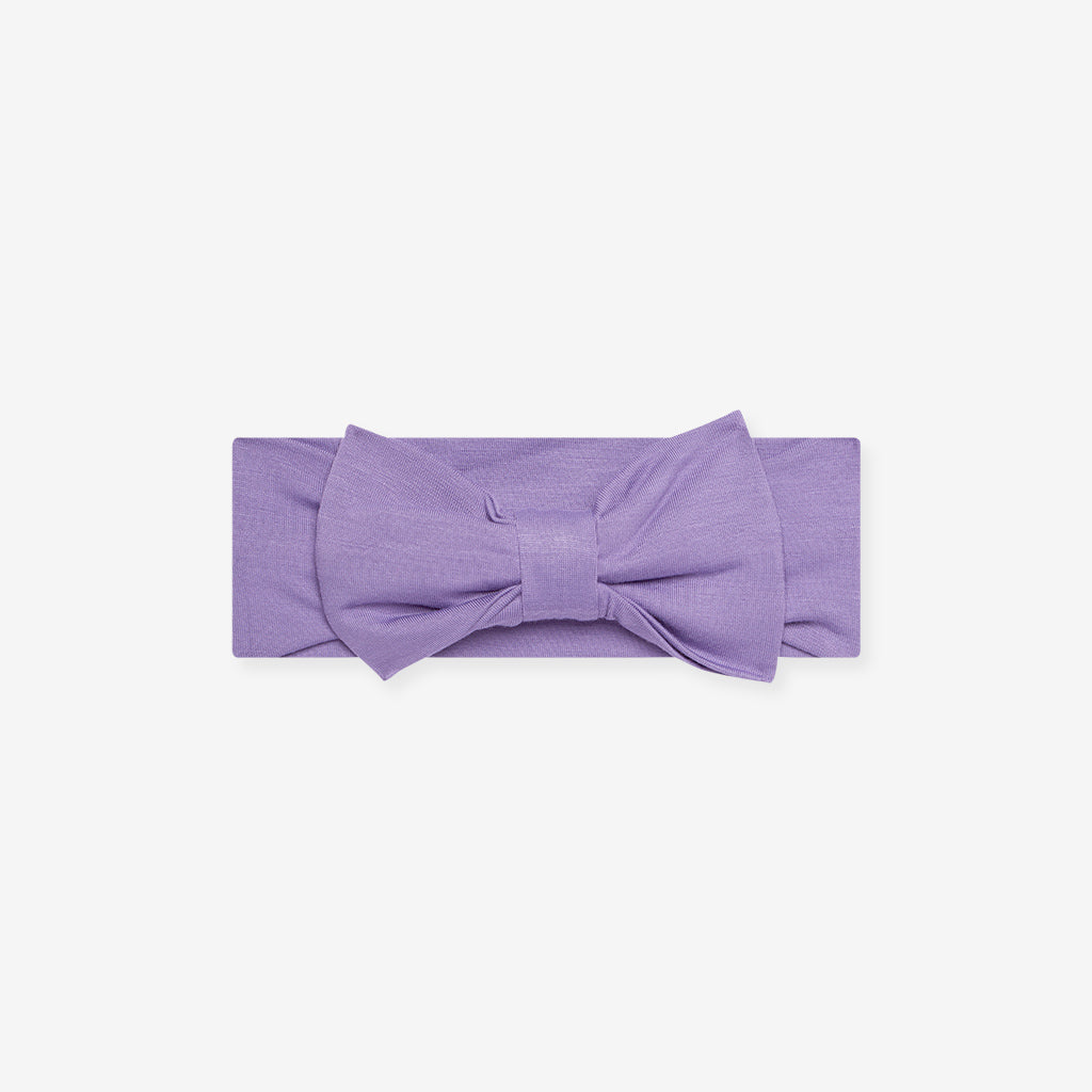 Bonny Purple Luxe Bow Headwrap