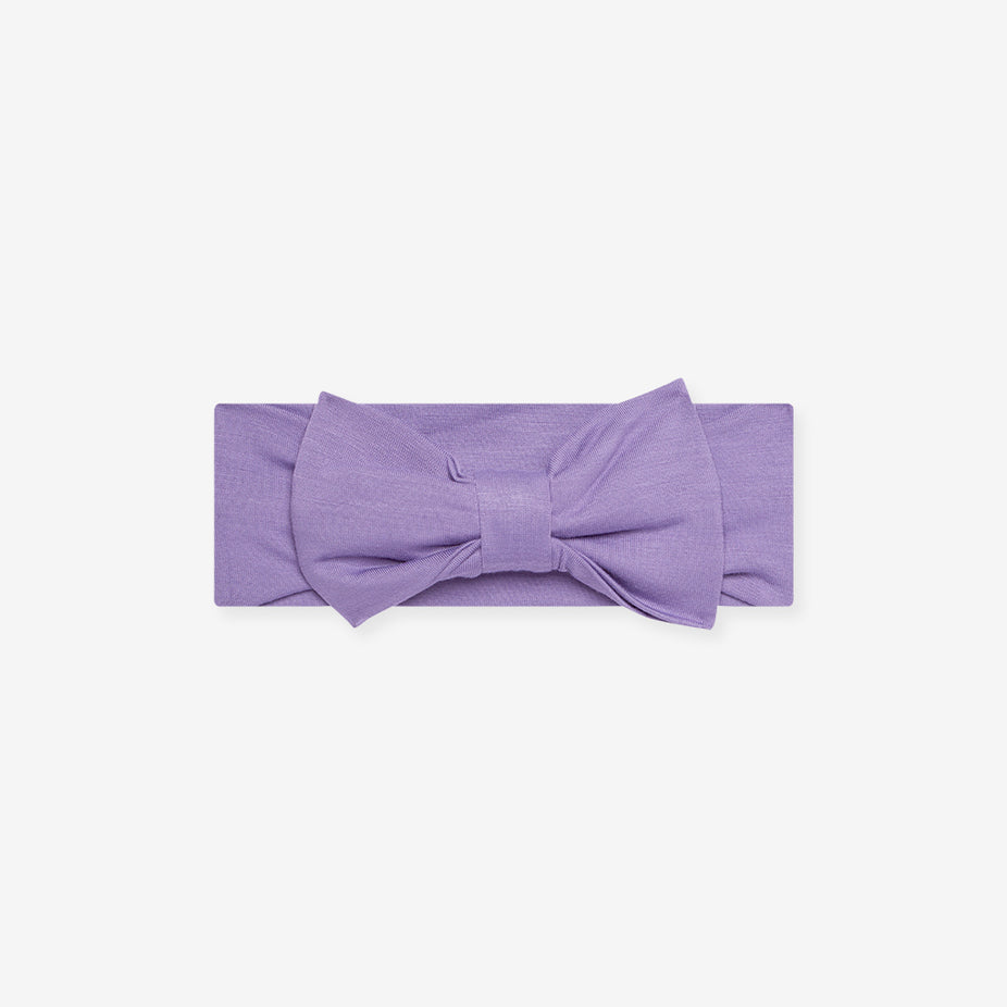 Bonny Purple Luxe Bow Headwrap