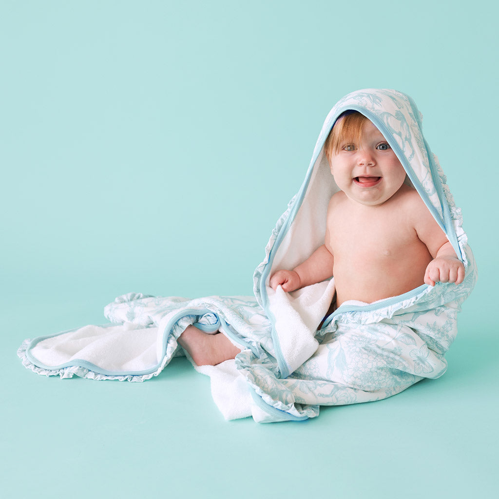Charlotte Anne Ruffled Hooded Towel