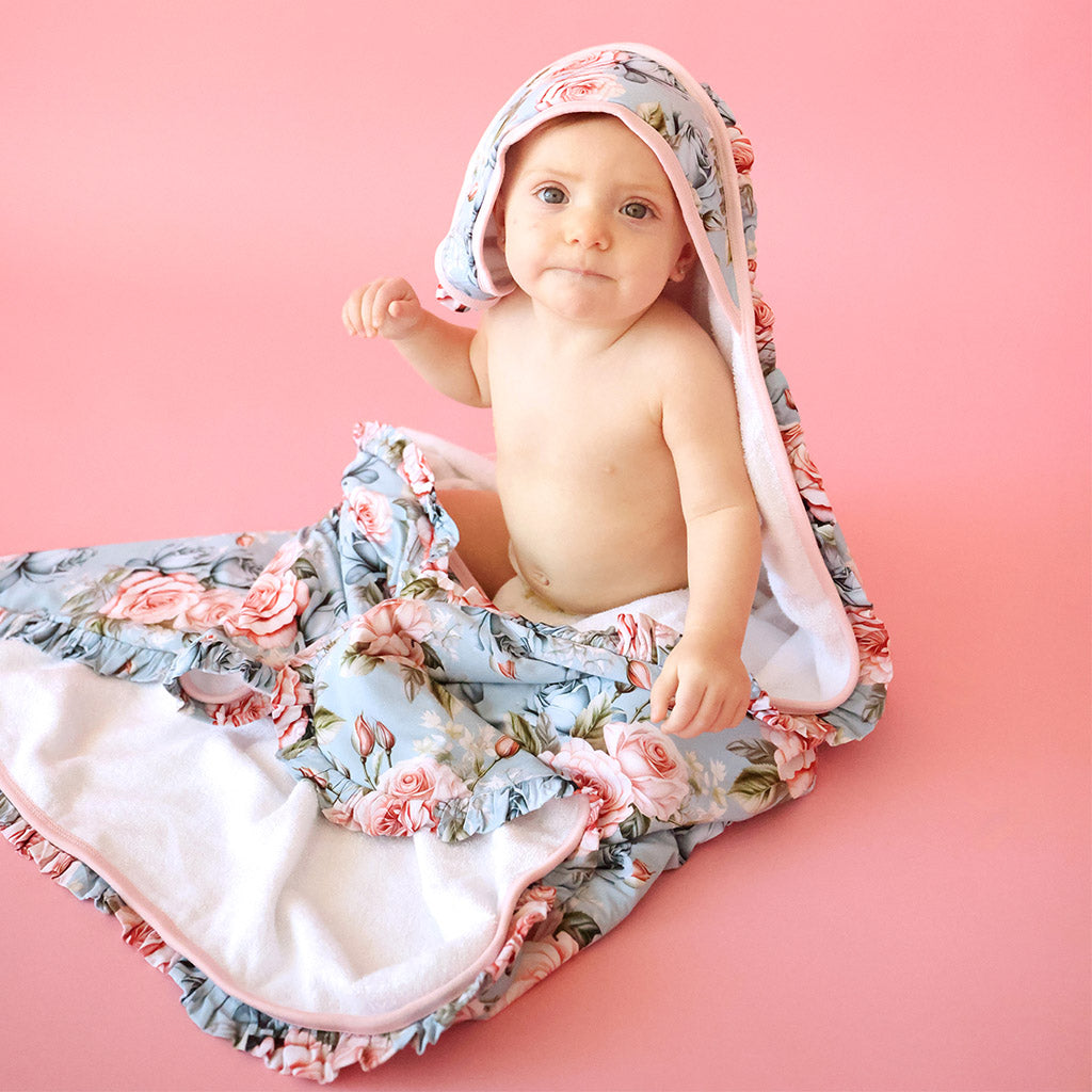 Mackenzie Ruffled Hooded Towel
