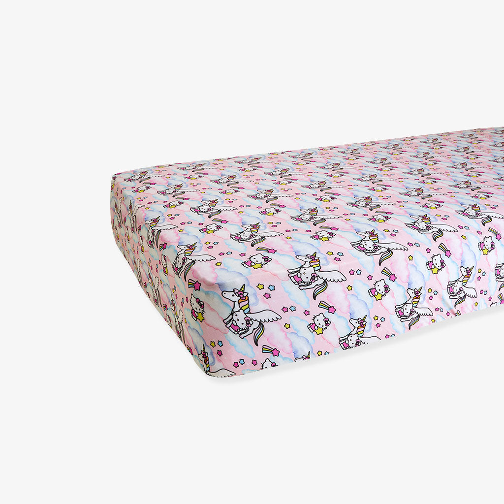 Hello Unicorn Crib Sheet