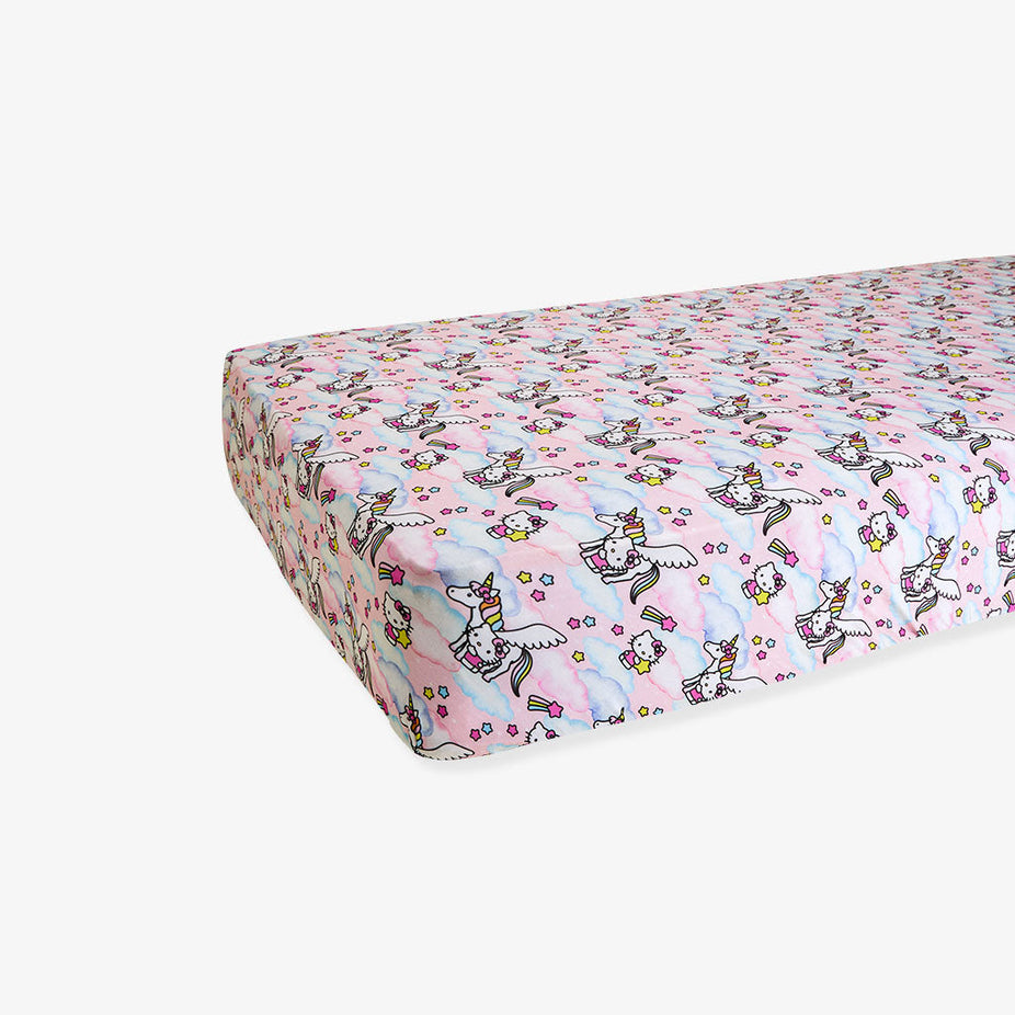 Hello Unicorn Crib Sheet