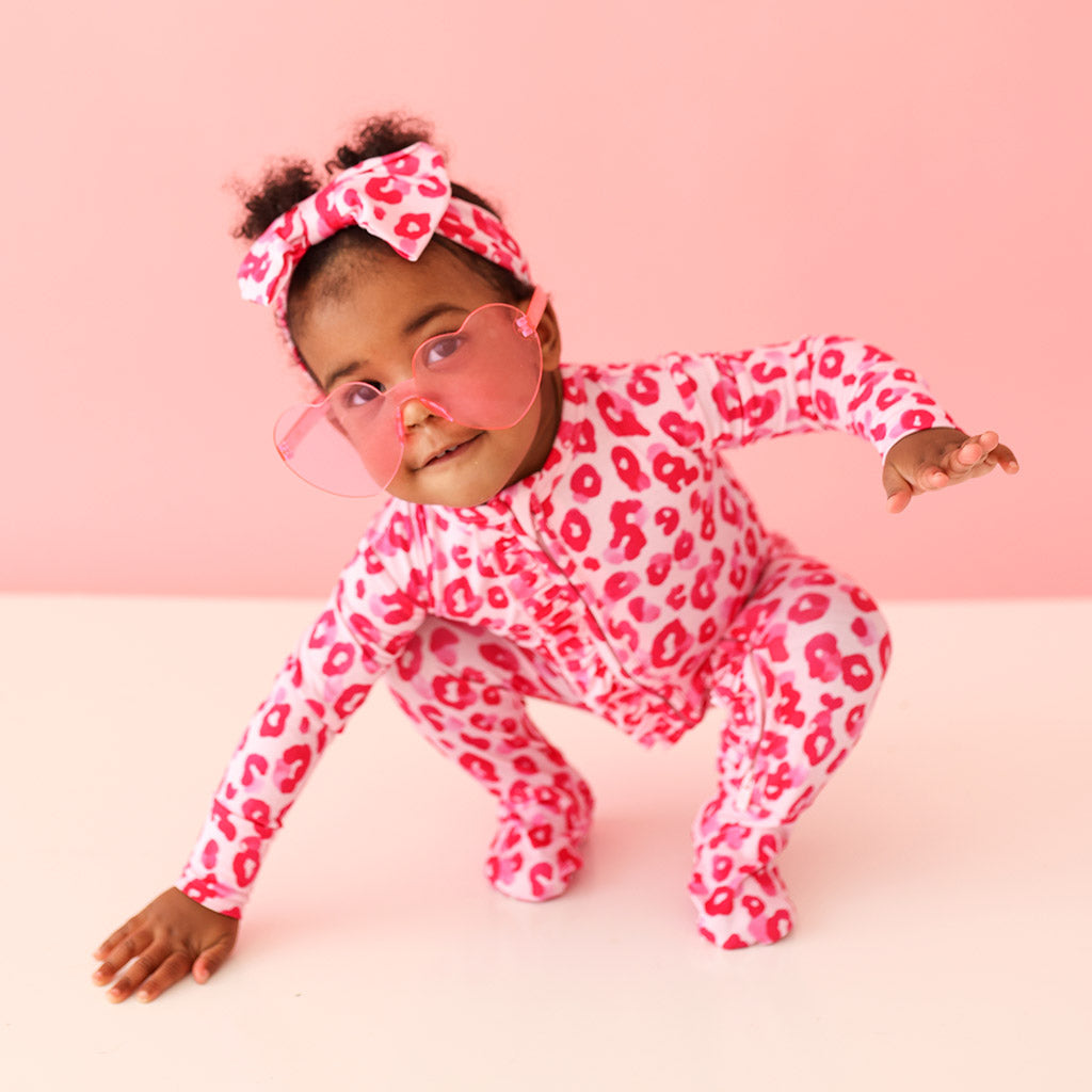 Ashley Footie Ruffled Zippered One Piece
