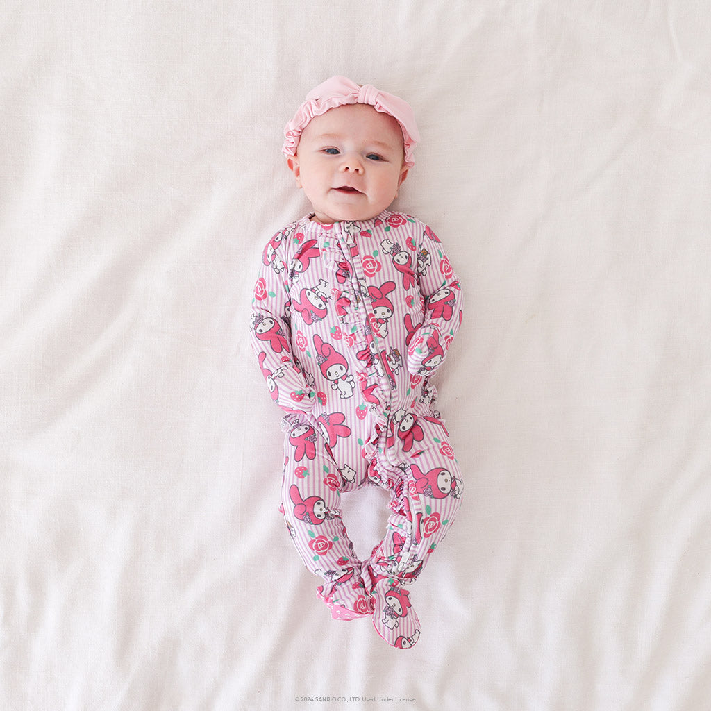 My Melody® Springtime Footie Ruffled Zippered One Piece