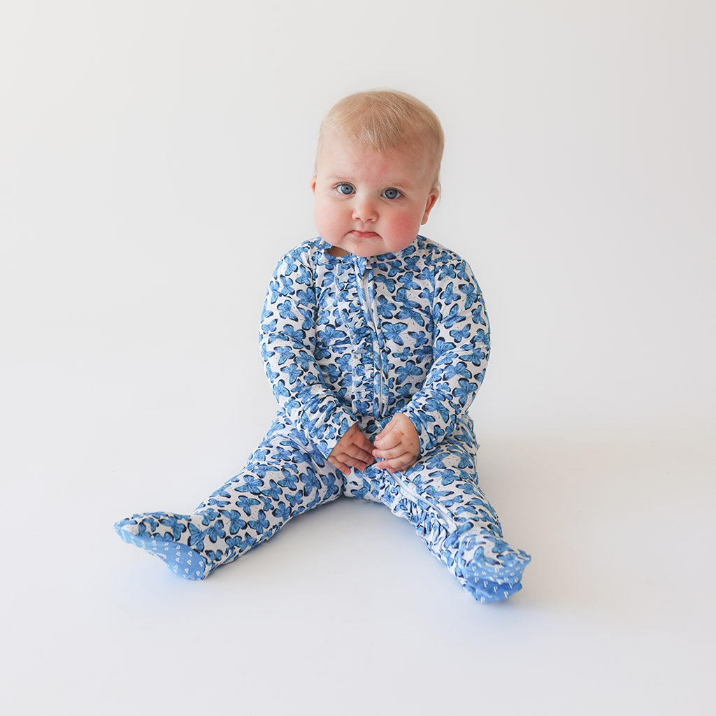Nayeli Footie Ruffled Zippered One Piece