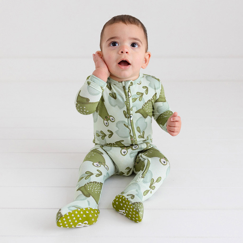 Ribbert Footie Zippered One Piece