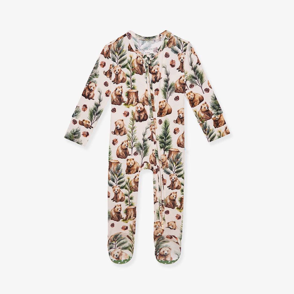 Rupert Footie Zippered One Piece