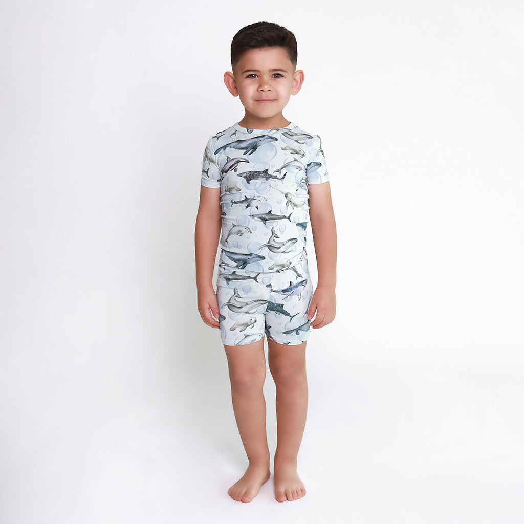 Sharkly Classic Pajama Short Set