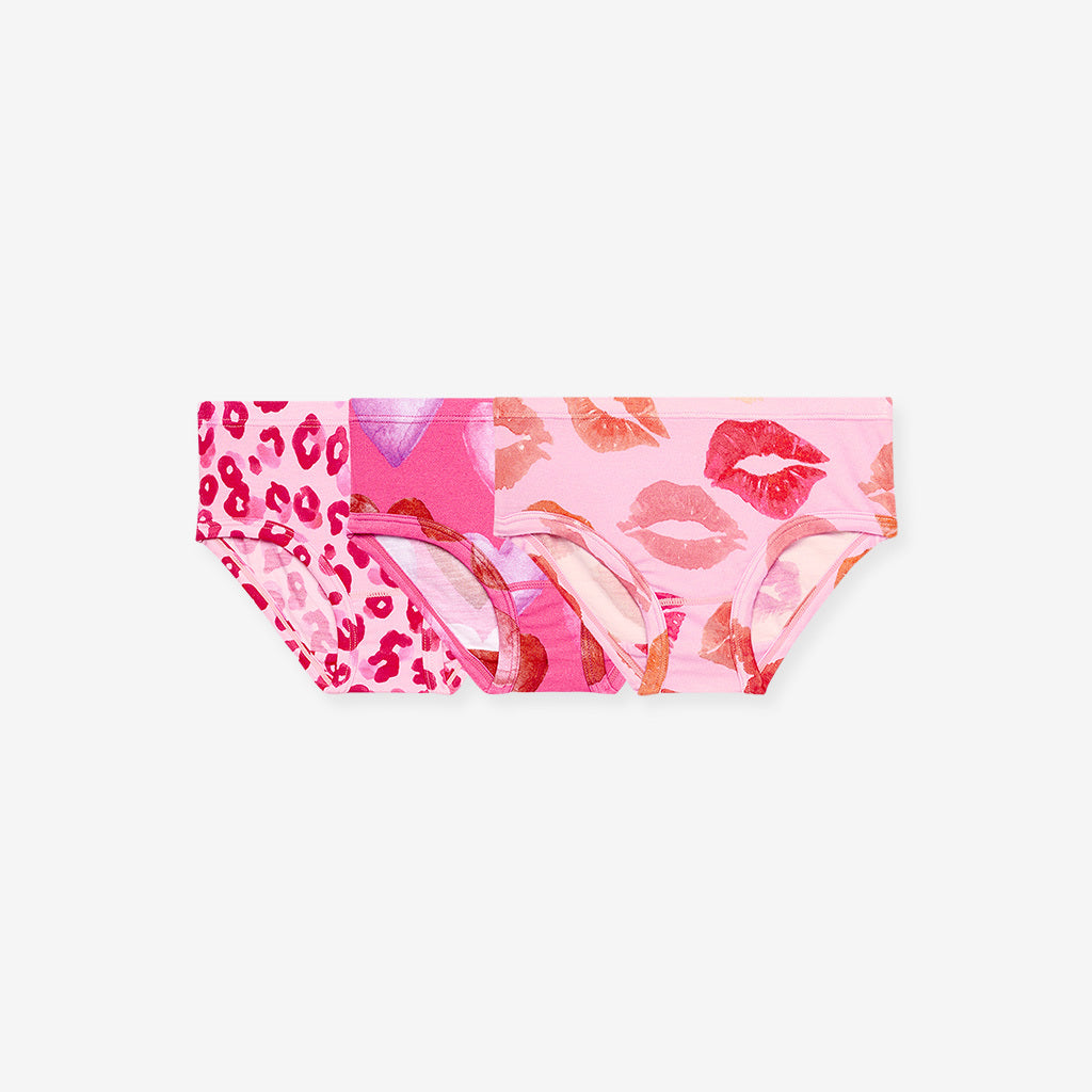 Posh Valentine Girls' Brief Set
