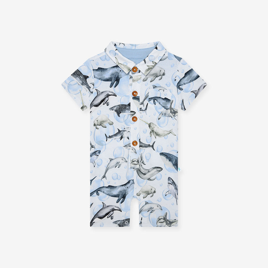 Sharkly Collared Henley Shortall