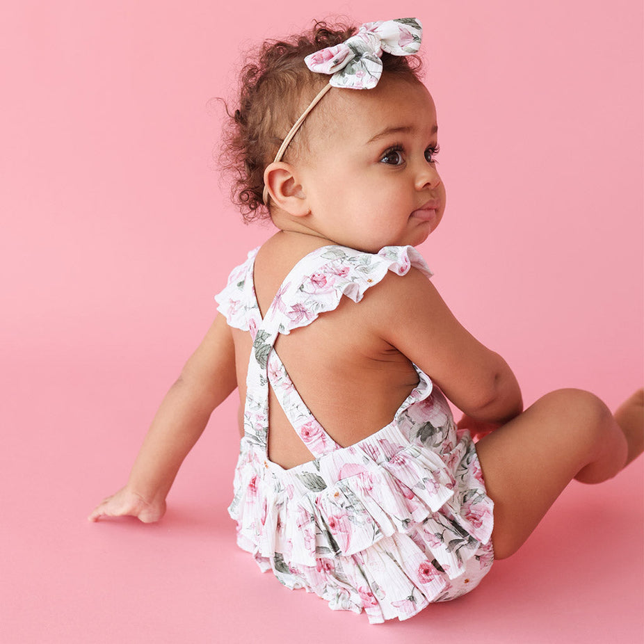 Bianca Jane Ruffled Strap Bubble Romper