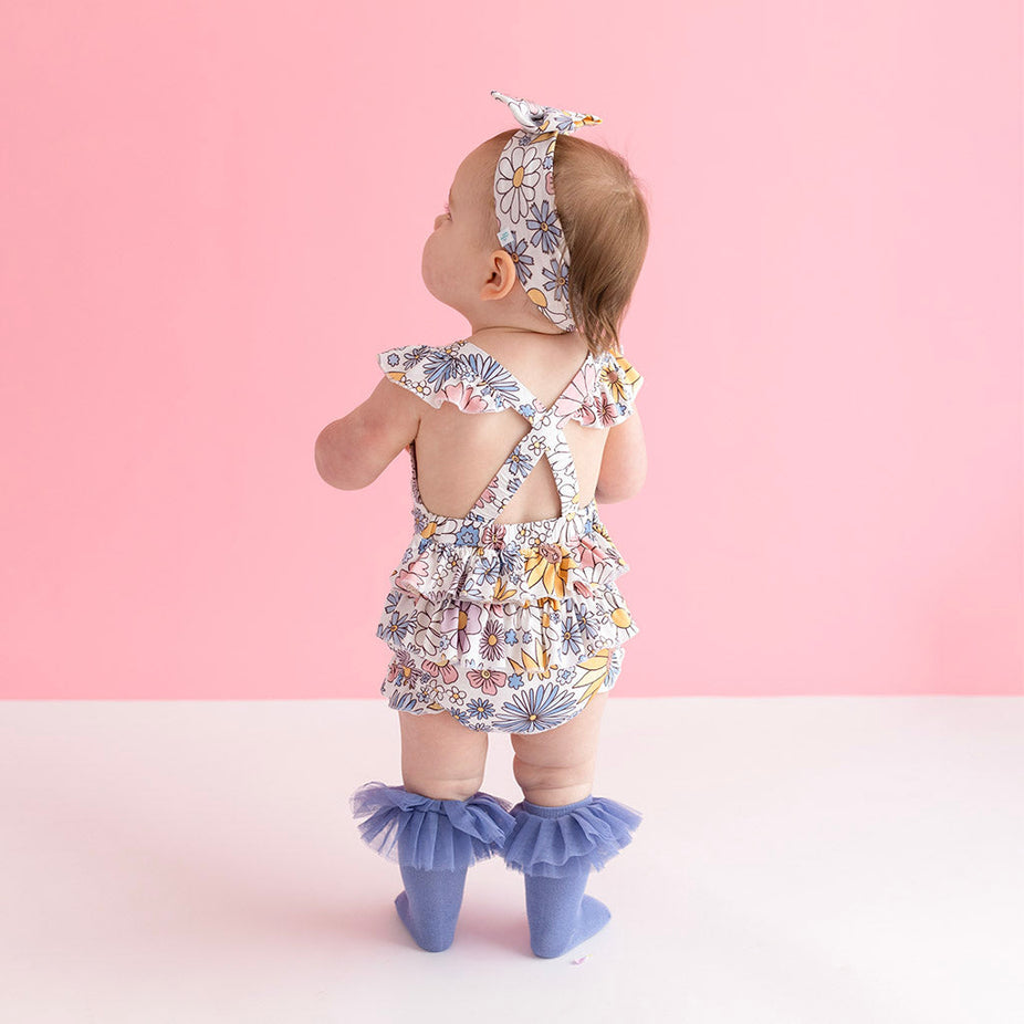 Presley Jane Ruffled Strap Bubble Romper