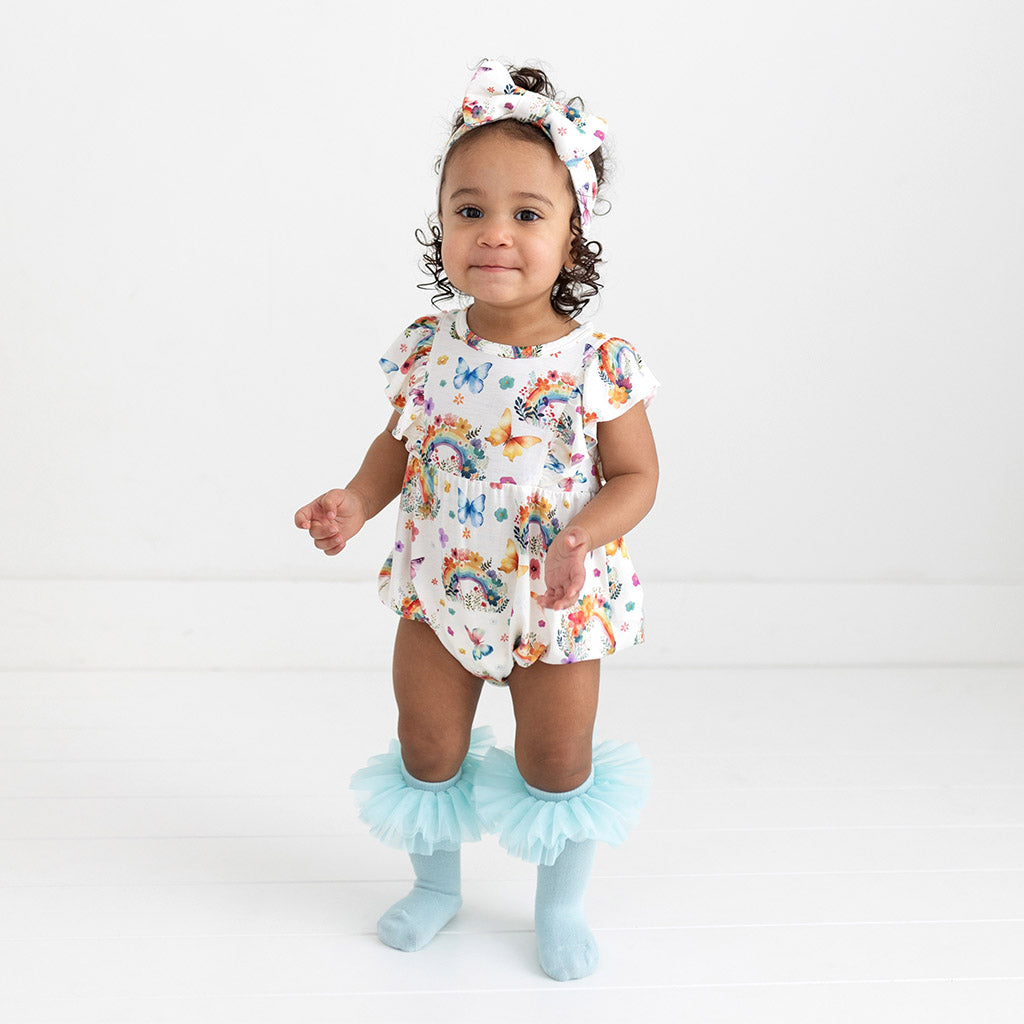 Lucky Rainbow Bubble Romper