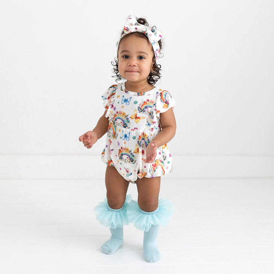 Lucky Rainbow Bubble Romper