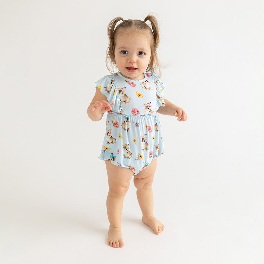 Tinsley Jane Flutter Sleeve Bubble Romper