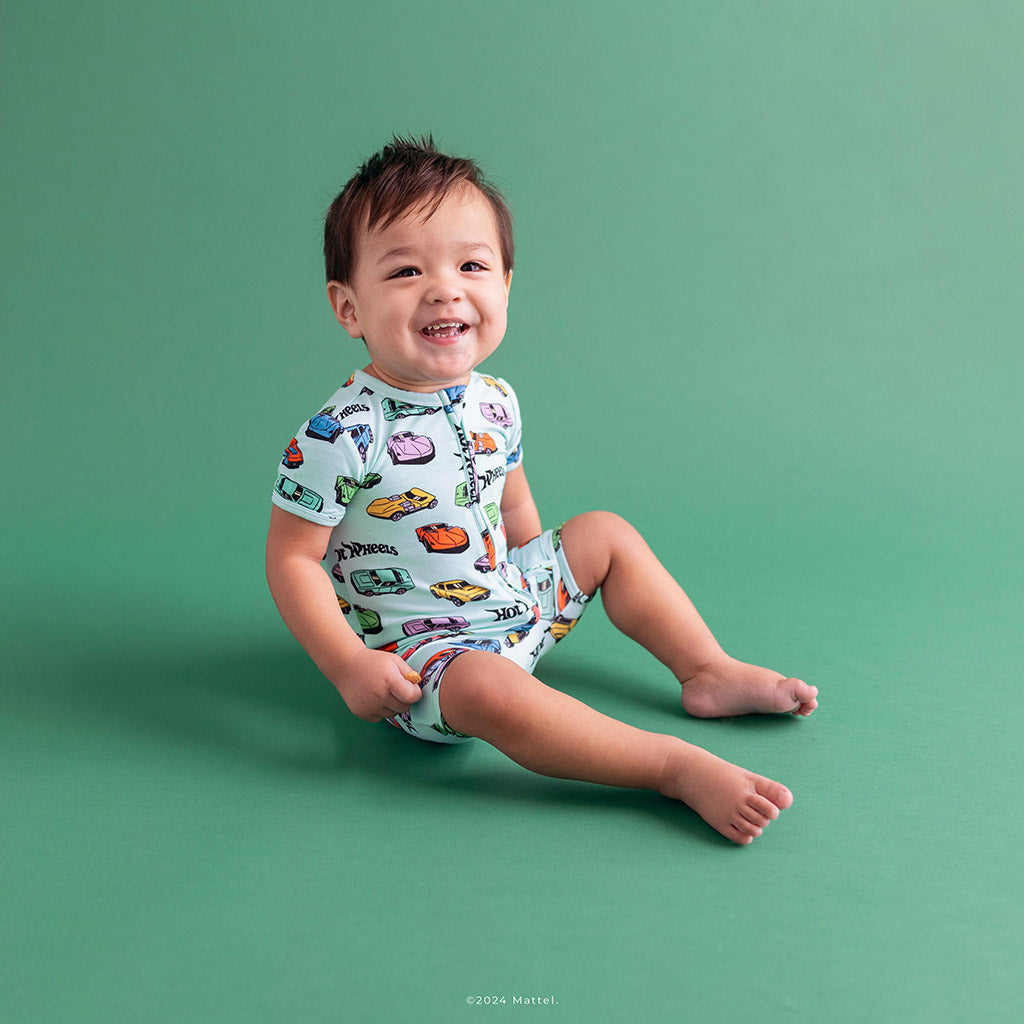 Retro Hot Wheels™ Zippered Romper