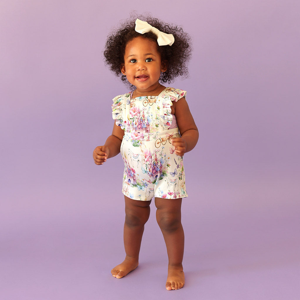 Katrina French Terry Short Overalls