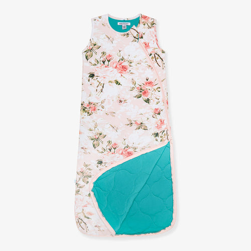 Vintage Pink Rose Sleeveless Sleep Bag