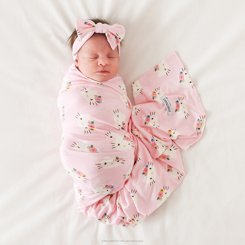 Pastel Pink Hello Kitty® Swaddle Headband Set