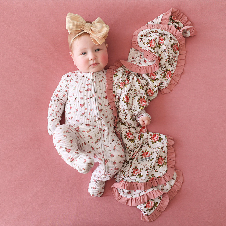 Claudia & Calais Ruffled Luxette Patoo® Blanket